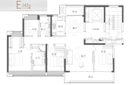 绿城美的·晓风印月4室2厅1厨2卫建面143.00㎡