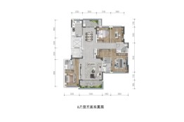 天投·中国铁建·鹿溪樾府4室2厅1厨3卫建面172.00㎡