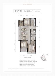 禹洲宋都望林府4室2厅1厨2卫建面112.00㎡