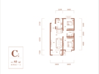 93平米C户型