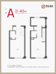 悦泰·中南锦里2室2厅2厨2卫建面40.00㎡