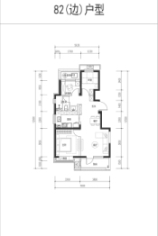 路劲御和府3室2厅1厨1卫建面82.00㎡