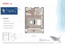 高登喜岸二期B/C户型56/62㎡一室一厅一卫