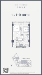 西湖壹号2室2厅1厨2卫建面108.82㎡