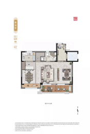 新希望锦麟玖玺3室3厅2厨3卫建面134.00㎡