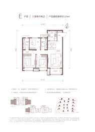 绿地中南漫悦湾2期3室2厅1厨2卫建面119.00㎡