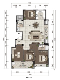 大通·云澜府4室1厅1厨2卫建面142.00㎡