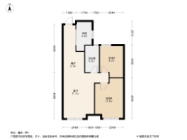 金海云城2室2厅1厨1卫建面78.00㎡