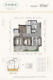 大唐院子3室2厅1厨2卫建面95.00㎡