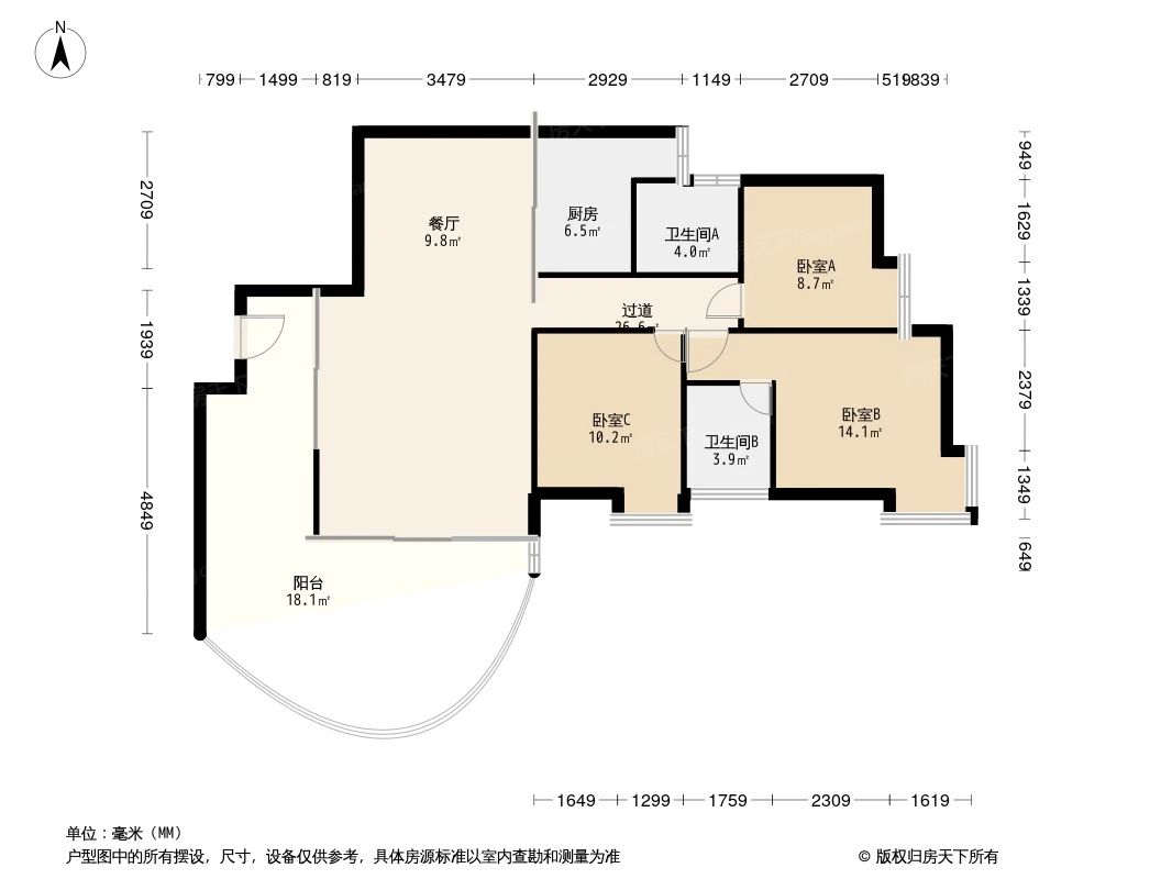 户型图3/3