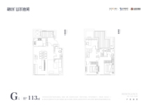 融创山水拾间上叠113㎡G户型