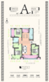 汉王府3室2厅1厨3卫建面153.00㎡