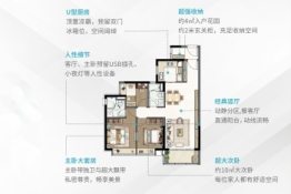 时代印象3室2厅1厨2卫建面98.00㎡