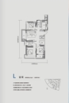 建面约134平米L户型