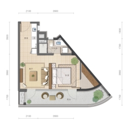 路能达（秦皇岛）国际汽车文化创意产业园1室1厅1厨1卫建面73.00㎡