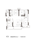 C1 建筑面积约：128㎡