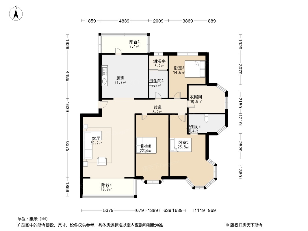 户型图1/2