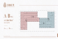 A-B单元建面约56-76㎡户型