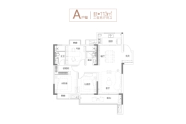 招商金茂正荣依云上城3室2厅1厨2卫建面113.00㎡