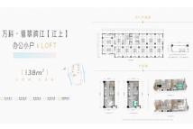 万科翡翠滨江9#38㎡loft户型图