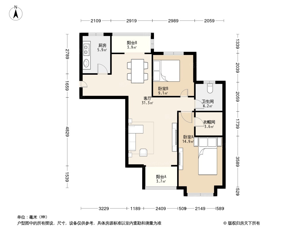 户型图1/2