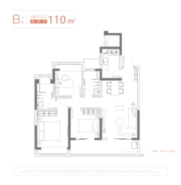 新希望·锦麟芳华3室2厅1厨2卫建面110.00㎡