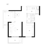 建面约79平米A2户型