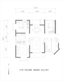 香山红叶3室2厅1厨2卫建面112.62㎡