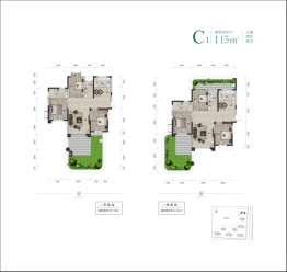 福天城3室2厅1厨2卫建面115.00㎡