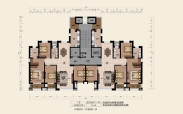 城发投雅郡4室2厅1厨2卫建面181.98㎡