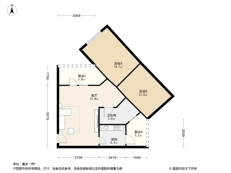 ÍòÄ곡ºá½Ö21ºÅÔº»§ÐÍͼ