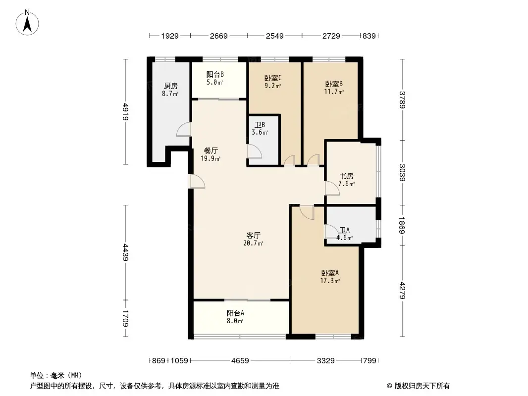 百宏香榭丽璟户型-泉州房天下