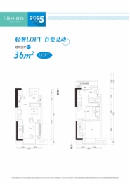 惠天然梅岭国际1室2厅1厨2卫建面36.00㎡