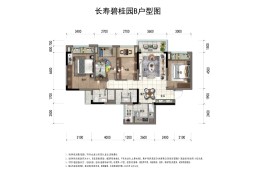 长寿碧桂园·璟溪府4室2厅1厨2卫建面118.00㎡