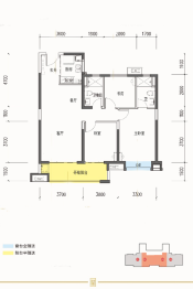 美的·云熙府3室2厅1厨2卫建面111.00㎡