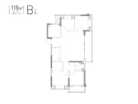 B-4室2厅2卫115㎡-朝南