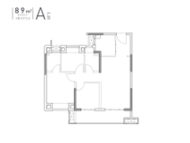 龙湖景粼天著A-3室2厅2卫-89㎡-朝南