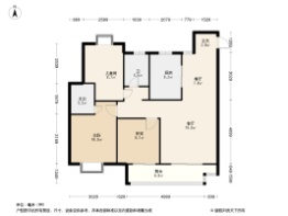 鸿海城3室2厅1厨2卫建面103.00㎡