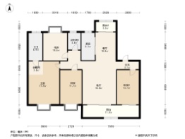 正荣棠悦4室2厅1厨2卫建面148.00㎡