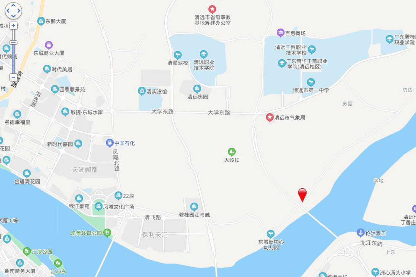 清远保利和悦滨江电子交通图