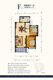 天一城市之光·铂悦府2室2厅1厨1卫建面87.00㎡