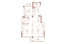 新源上城明珠2室2厅1厨1卫建面90.00㎡