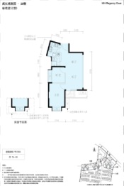 观湖园二期2室2厅1厨1卫建面74.00㎡