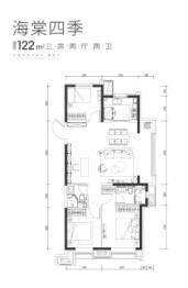 实地·太原海棠华著3室2厅1厨2卫建面122.00㎡