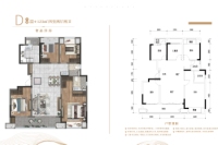洋房建面123㎡D户型