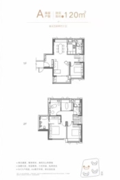 天健天玺5室2厅1厨3卫建面120.00㎡