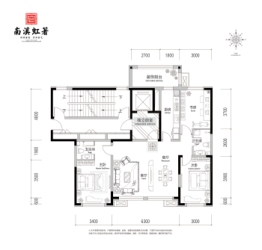 南溪虹著3室2厅1厨2卫建面140.00㎡