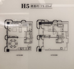 东方星座1室1厅1厨2卫建面79.09㎡