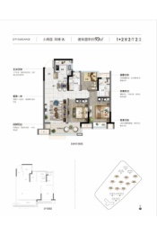 联发|君悦风华3室2厅1厨2卫建面93.00㎡