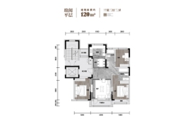 吉邦紫雲臺3室2厅1厨2卫建面120.00㎡